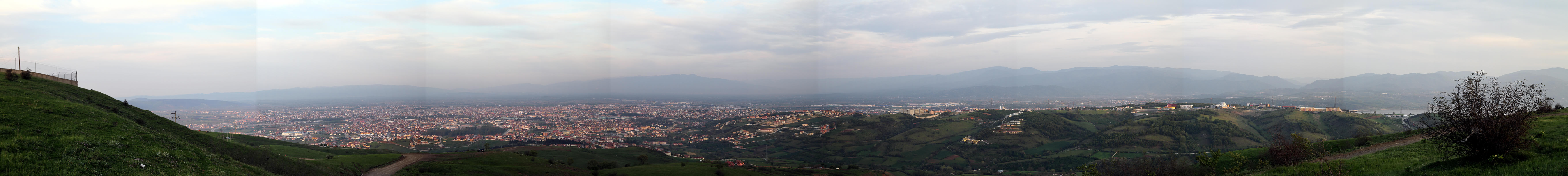 Serdivan tepesinden Sakarya İli
