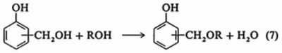 Şekil: Hidroksimetil gruplarının alkolle eterifikasyonu